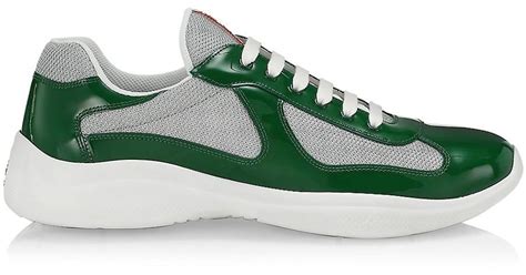 prada anaricab cup green|Green / Silver Patent Leather And Technical Fabric Prada .